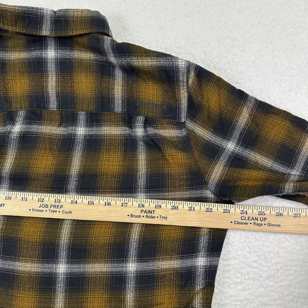 Marmot‎ Shirt Mens Medium Flannel Button-Up Plaid Workwear Outdoor - Picture 11 of 15
